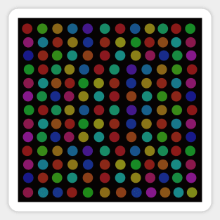 pop art polka dots pattern Sticker